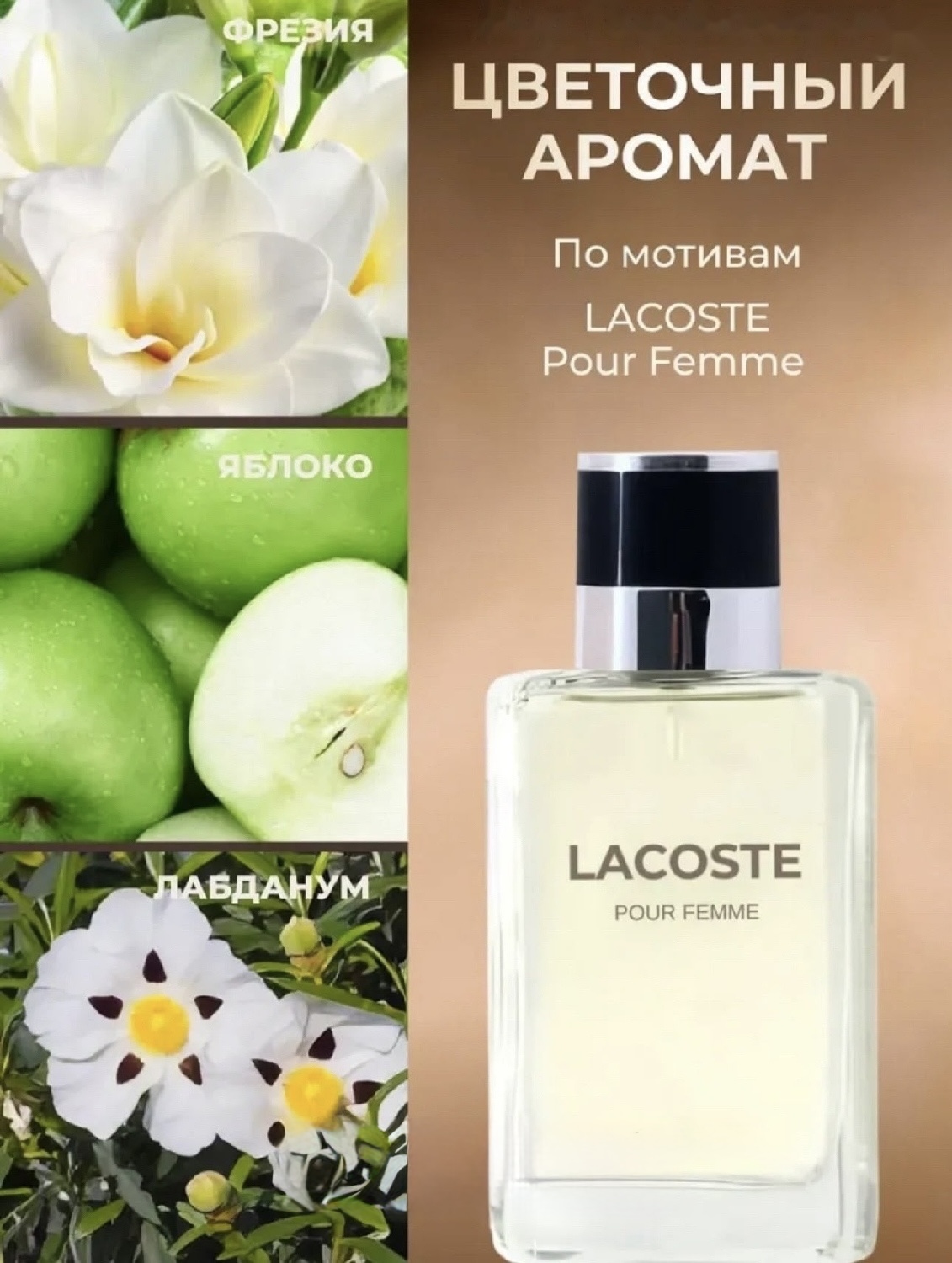 Ноты аромата Pour Femme от Lacoste